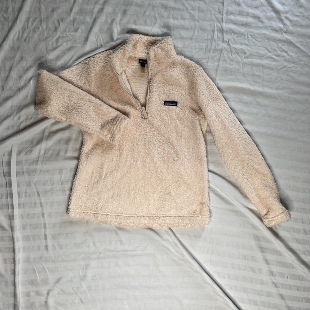 Light Pink Patagonia Sherpa Pullover